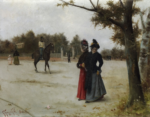 Digital Print - A Walk in the Park by Guillermo Gmez Gil