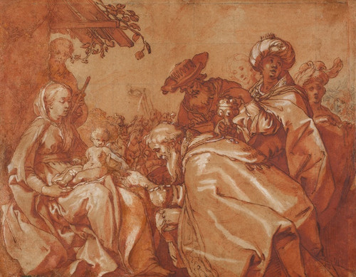 Digital Print - The adoration of the Magi by Abraham Bloemaert