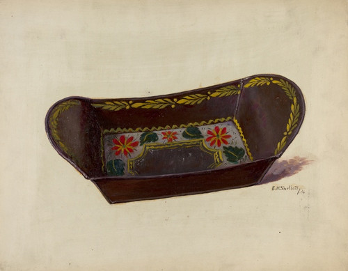 Digital Print - Bread or Apple Tray by Eugene Shellady Digital Print - Bread or Apple Tray by Eugene Shellady
