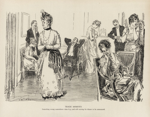 Digital Print - Tragic moments - Something wrong somewhere by Charles Dana Gibson