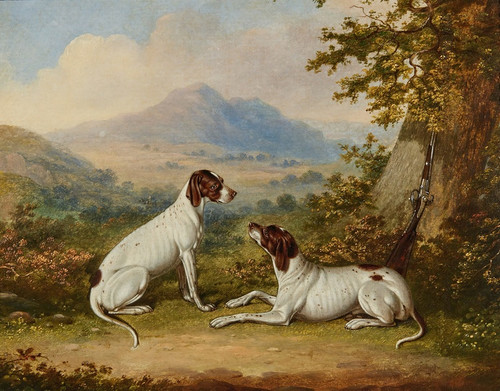 Digital Print - Pointers in an extensive landscape by English School