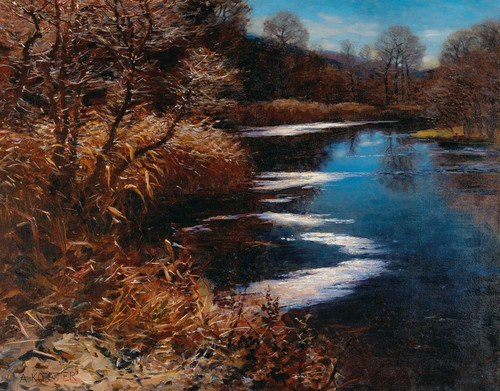 Digital Print - An oxbow lake, Brixen by Alexander Koester