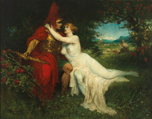 Digital Print - Tannhuser and Venus in the Venusberg, scene from Richard Wagners opera by Ferdinand Leeke