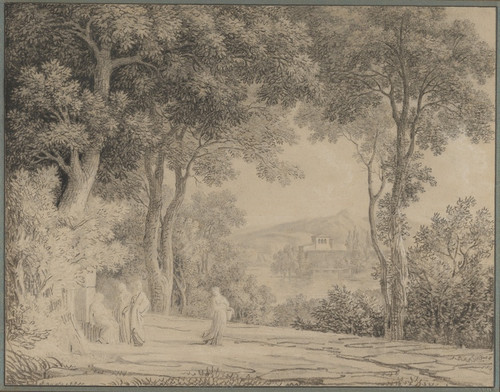 Digital Print - Classical Landscape with Women at a Fountain by Pierre-Henri de Valenciennes
