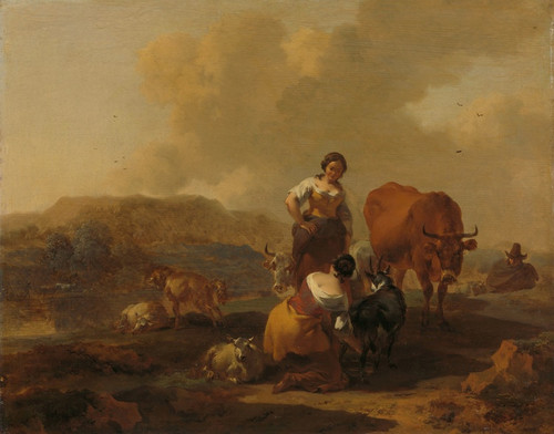 Digital Print - Italian Landscape by Nicolaes Pietersz. Berchem