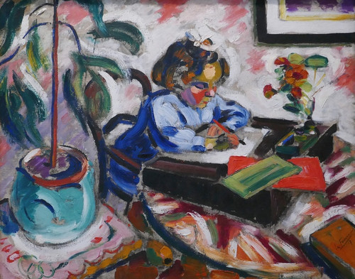 Digital Print - Little Schoolgirl by Henri Victor Gabriel Le Fauconnier