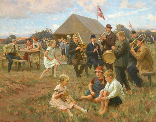 Digital Print - Byens musikanter by Erik Henningsen
