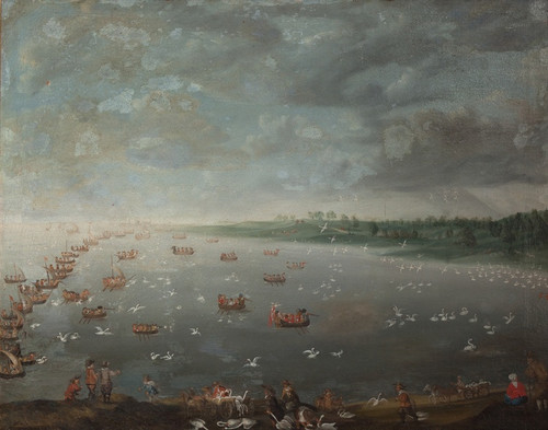 Digital Print - Swan Hunt by de Coninck