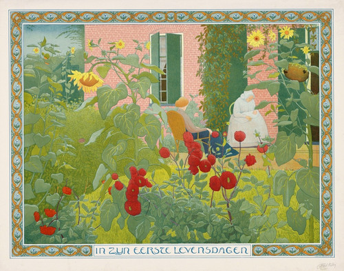 Digital Print - Twee vrouwen met baby by Ferdinand Hart Nibbrig