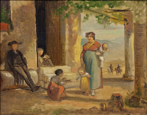 Digital Print - Child learning to walk by Wilhelm Marstrand