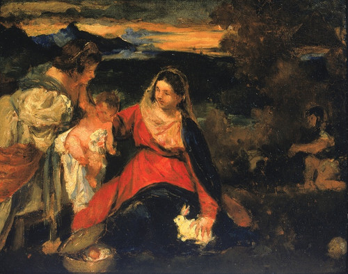 Digital Print - After Titian's 'Madonna of the Rabbit' by Kenyon Cox