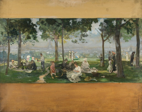Digital Print - Vue de Paris depuis Vanves by Paul Lon Felix Schmitt