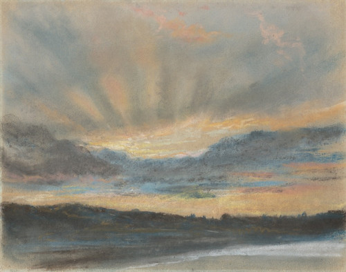 Digital Print - Sunset by Eugne Delacroix
