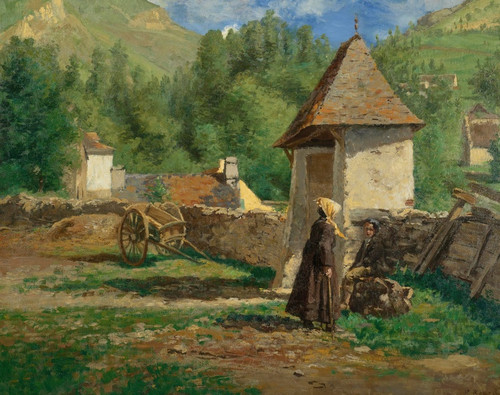 Digital Print - A Gdres (Basses Pyrnnes) by Henri Stanislas Rouart