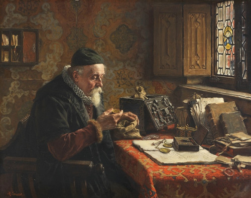 Digital Print - Der Mnzsammler by Max Gaisser