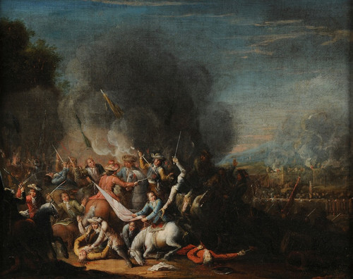 Digital Print - Bataille by Louis Joseph Watteau