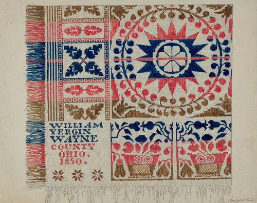 Digital Print - Coverlet by Christopher Hobbs Digital Print - Coverlet by Christopher Hobbs