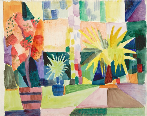 Digital Print - Arden on Lake Thun by August Macke