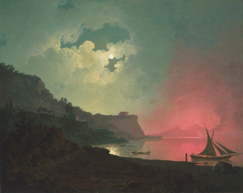 Digital Print - Vesuvius in eruption, viewed from Posillipo by Joseph Wright of Derby Digital Print - Vesuvius in eruption, viewed from Posillipo by Joseph Wright of Derby