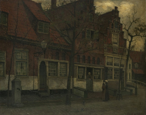 Digital Print - Houses on the Breedstraat, Enkhuizen by Eduard Karsen
