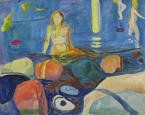 Digital Print - Bathing Woman and Children by Edvard Munch