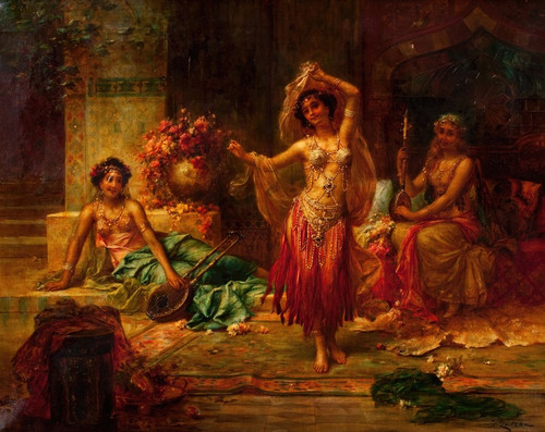 Digital Print - Harem Entertainers by Hans Zatzka