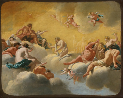 Digital Print - Assembly Of The Gods by Simon Vouet Digital Print - Assembly Of The Gods by Simon Vouet