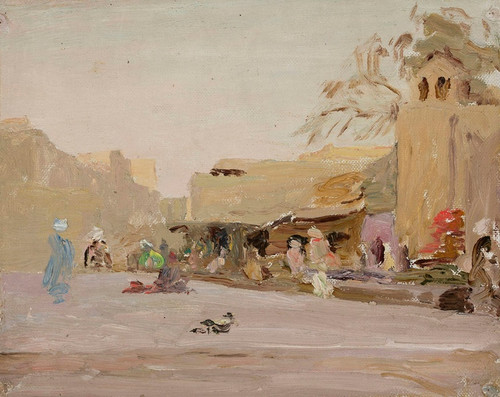 Digital Print - Marketplace in Bukhara. From the journey to Turkestan by Jan Cigliski