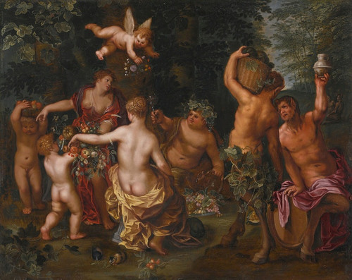 Digital Print - The Feast Of Bacchus by Jan Brueghel the Younger