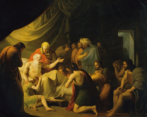 Digital Print - Jacob blesses the sons of Joseph by Carl Peter Goebel the Elder