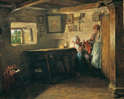 Digital Print - Der alte Kasten by Ferdinand Georg Waldmller