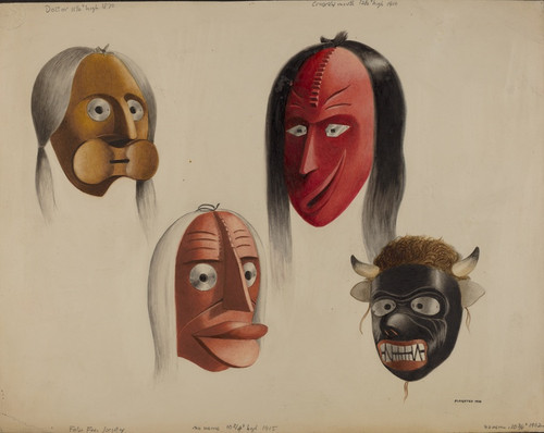 Digital Print - Masks by Louis Plogsted