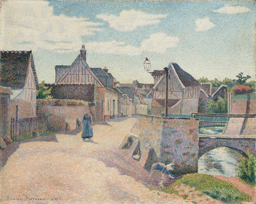 Digital Print - Gouvernes, prs Lagny by Lucien Pissarro