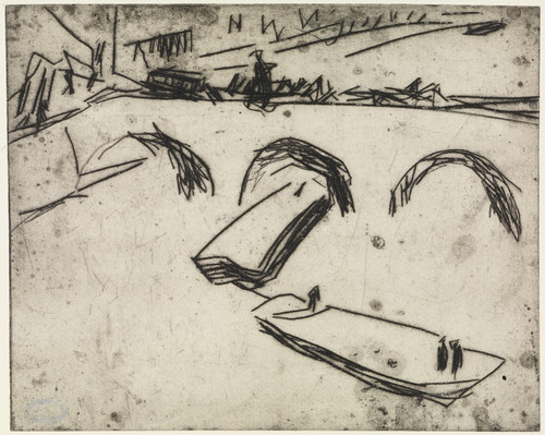 Digital Print - Brcke am Kronprinzenufer, Berlin by Ernst Ludwig Kirchner