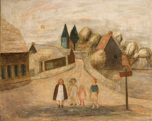 Digital Print - Norman landscape (Breuilpont) by Tadeusz Makowski Digital Print - Norman landscape (Breuilpont) by Tadeusz Makowski