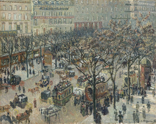 Digital Print - Boulevard des Italiens,Morning_Sunlight by Camille Pissarro