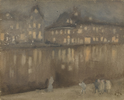 Digital Print - Grand Canal, Amsterdam: Nocturne by James Abbott McNeill Whistler