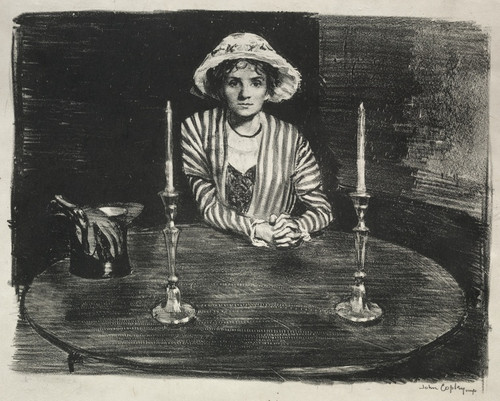 Digital Print - Study No. 4; Waiting by John Copley