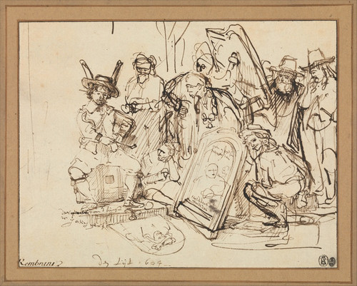 Digital Print - Satire on Art Criticism by Rembrandt van Rijn