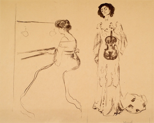 Digital Print - Violin Concert by Edvard Munch