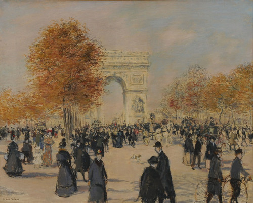 Digital Print - Les Champs-lyses by Jean Franois Raffalli