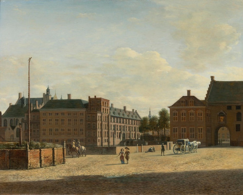 Digital Print - The Plaats With The Binnenhof And The Gevangenpoort, The Hague by Gerrit Adriaensz. Berckheyde