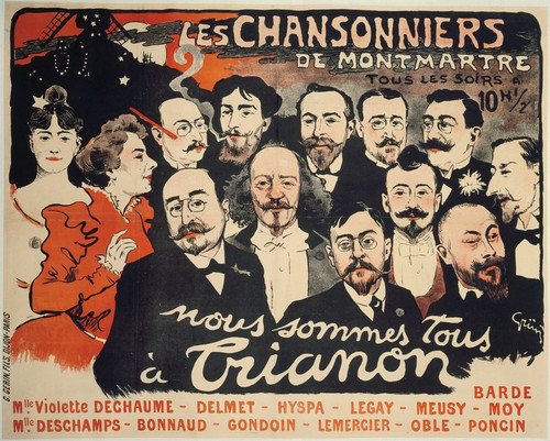 Digital Print - Les Chansonniers De Montmartre Tous Les Soirs A by Jules-Alexandre Grn