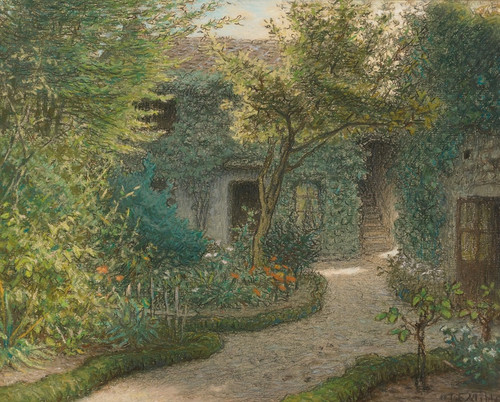Digital Print - Thodore Rousseau's House In Barbizon by Jean-Franois Millet