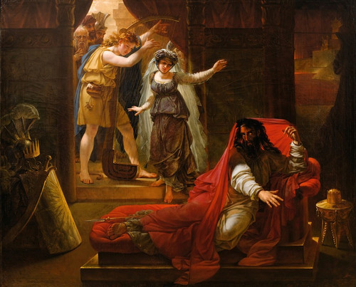 Digital Print - David Playing Harp For King Saul by Antoine-Jean Gros