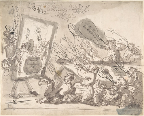 Digital Print - An Irish Howl by Thomas Rowlandson