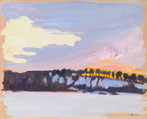Digital Print - Evening Landscape by Akseli Gallen-Kallela