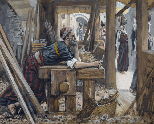 Digital Print - The Anxiety of Saint Joseph by James Tissot