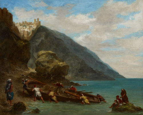 Digital Print - View of Tangier from the Seashore by Eugne Delacroix