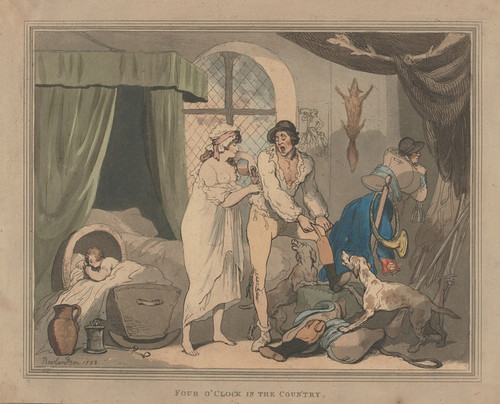 Digital Print - Four o'clock in the country by Thomas Rowlandson